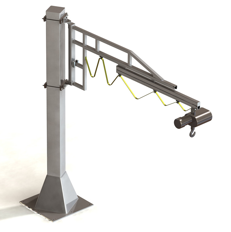 Stainless Steel Jib Cranes Crane Manufacturer Givens Engineering Inc.